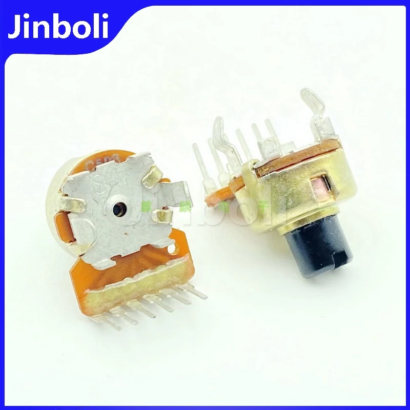 2PCS R121 CD Player Speaker Radio DVD Amplifier Volume Potentiometer Single Row 6 Feet A50K C50K B1K