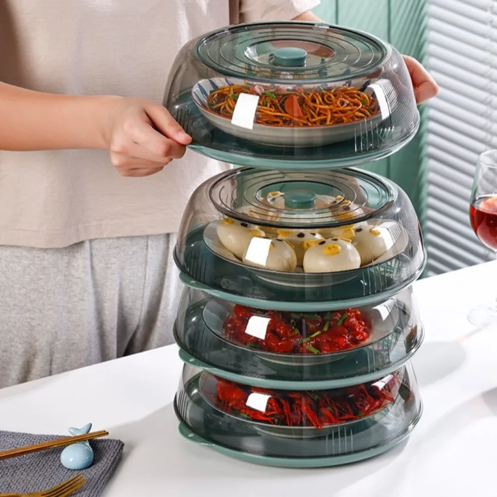 Durable PET Microwave Plate Cover Transparent Single Layer Microwave Splatter Guard Microwave Lid For Heating Food