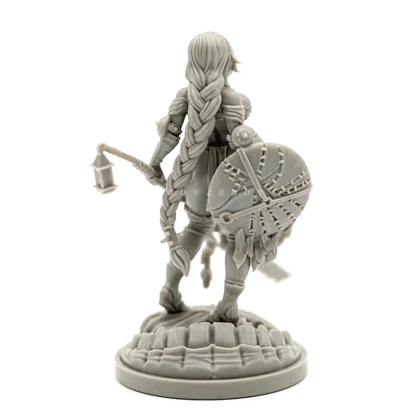 Kits de modèles en résine 38mm, figurine beauté incolore et auto-assemblée A-2185