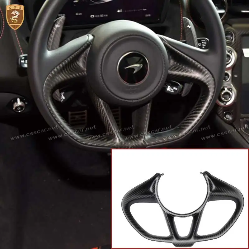 Рулевое колесо для McLaren 720S OEM стиль настоящее углеродное волокно внутренний аксессуар украшение рулевого колеса автомобиля запасные части Рулевое колесо для McLaren 720S OEM стиль настоящее углеродное волокно внутренний аксессуар украшение рулевого колеса автомобиля запасные части
