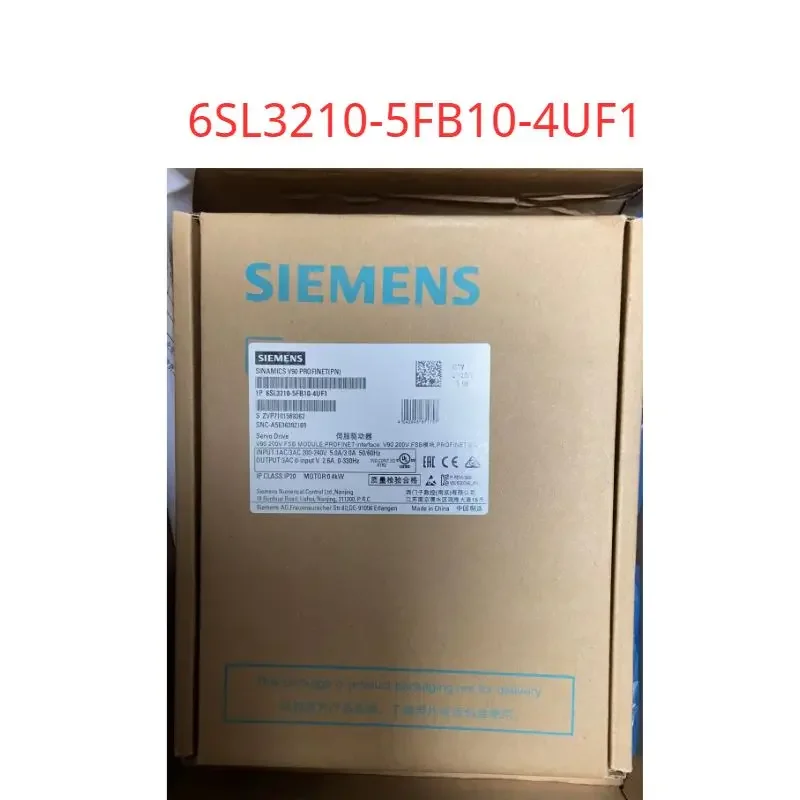 

6SL3210-5FB10-4UF1 Brand new SINAMICS V90, with PROFINET Input voltage: 200-240 V 1/3-phase AC -15%/+10% 5.0/3.0 A 45-66 Hz