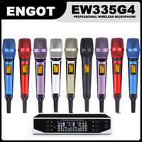 ENGOT EW335G4 2 channels Professional Wireless Microphone System UHF EW300G4 SKM9000 SKM9100 Karaoke metal DJ mic for EW135G4