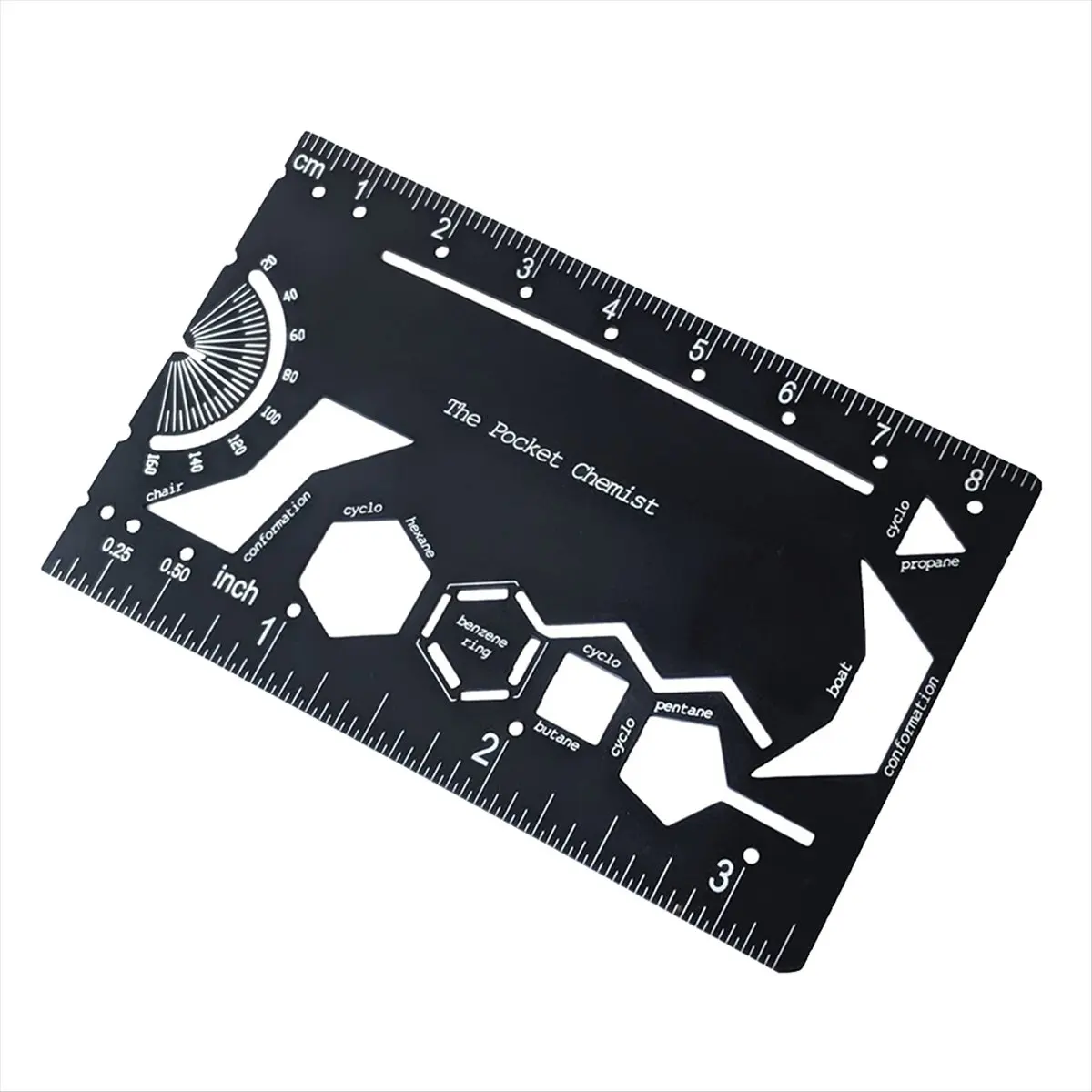 ~！【Best Seller】Pocket Chemist: Organic Chemistry Stencil Drawing Template Small Metal Ruler for Chemist, Chemical Engineers