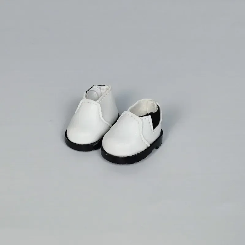 

17cm Labubu Doll Shoes White Black Sole Footwear for Labubu V1 V2 Plush Doll Cute DIY Kid Gift Doll Accessories