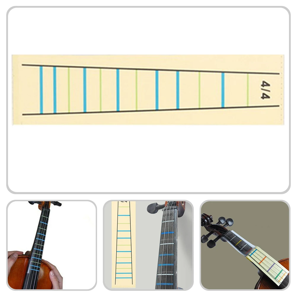 

4pcs Professional Fingerboard Removable Fretboard For Beginners Learning Scale For Violin Finger Position Stickers Fretboard