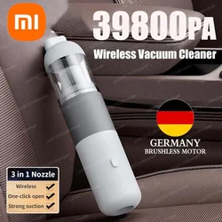 Xiaomi-Aspirador de pó sem fio para carro, 3 em 1, 39800PA, Mini coletor de poeira, portátil, portátil, limpeza, automóvel, casa