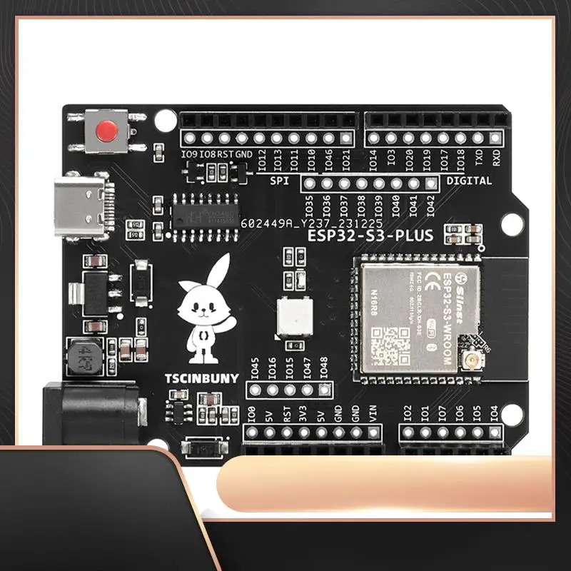 

TSCINBUNY ESP32 S3 PLUS макетная плата для Arduino IDE/Micropython программируемый комплект умного робота компоненты аксессуары Запчасти
