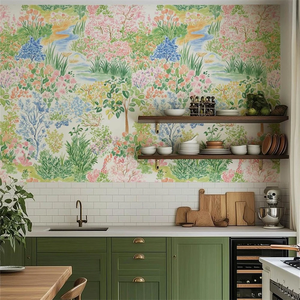 Custom Plant Flower Colorful Coral wallpaper Children's Room wall painting background living room bedroom wallpaper home decor