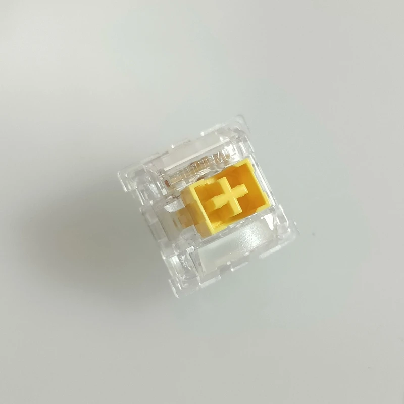 Outemu Crystal Transparency Switch Peach V3 Lemon V3 5Pin Custom Mechanical Keyboard Linear Tactile Mute Switches Lubed Hot Swap