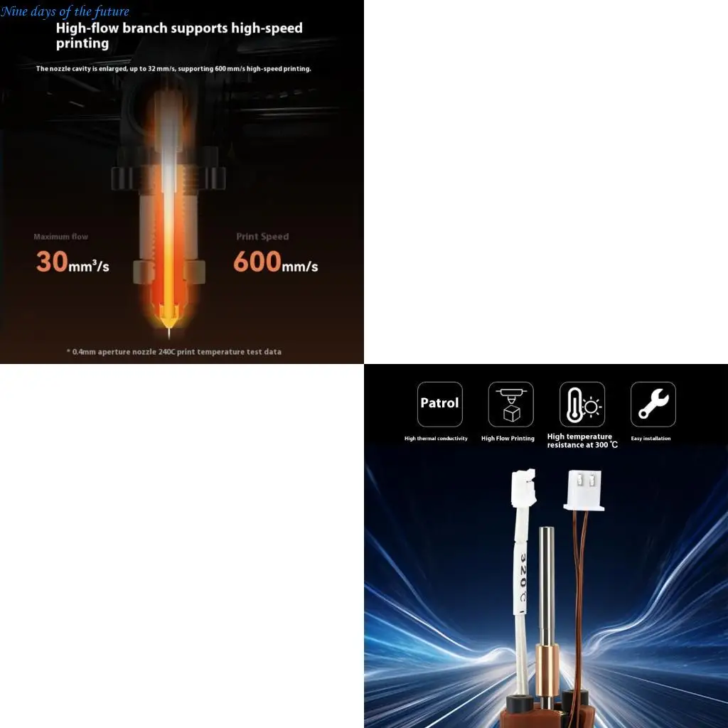 

Hotend Set Cartridge Heverder Extrader Head Spulse Compled Комплект Hot Cond Замена для аксессуаров K1C принтера E65A