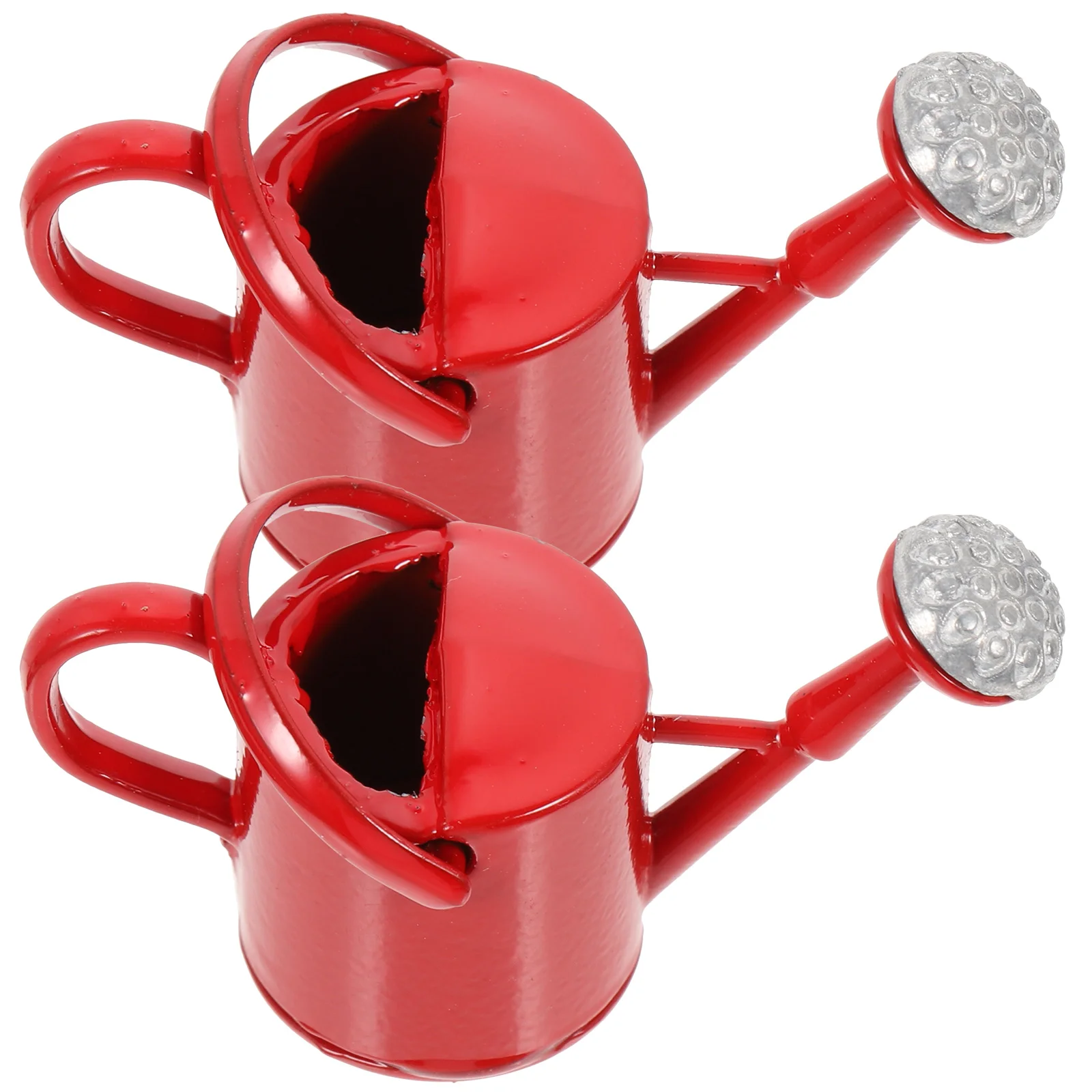 

Can Tin Watering Red Decor Kids Pretend Play Toys Decorate Simulation Child Micro