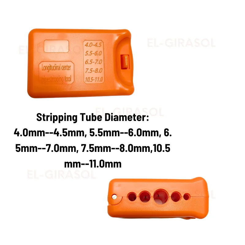 Fiber Loose Tube Buffer 4.0-11mm/1.5-3.8mm Diameter Cable Jacket Tube Stripper Splitter  Longitudinal Cable Cutter Tools