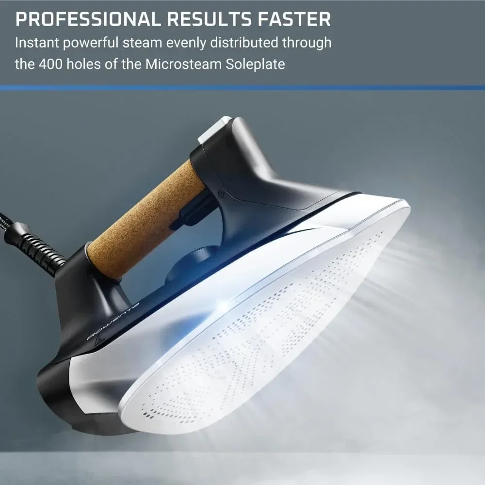 محطة بخار احترافية من الفولاذ المقاوم للصدأ من Ultimate Steam Pro للملابس، 1800 واط، 1.3 لتر قابل للإزالة