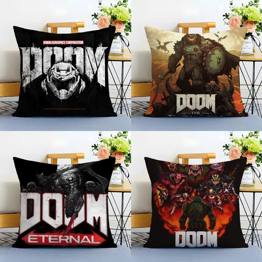 Cool Game E-Eternal Cushion Cover Washable Linen Pillowcase Soft  for Sofa Bed Cozy Home Room Decor