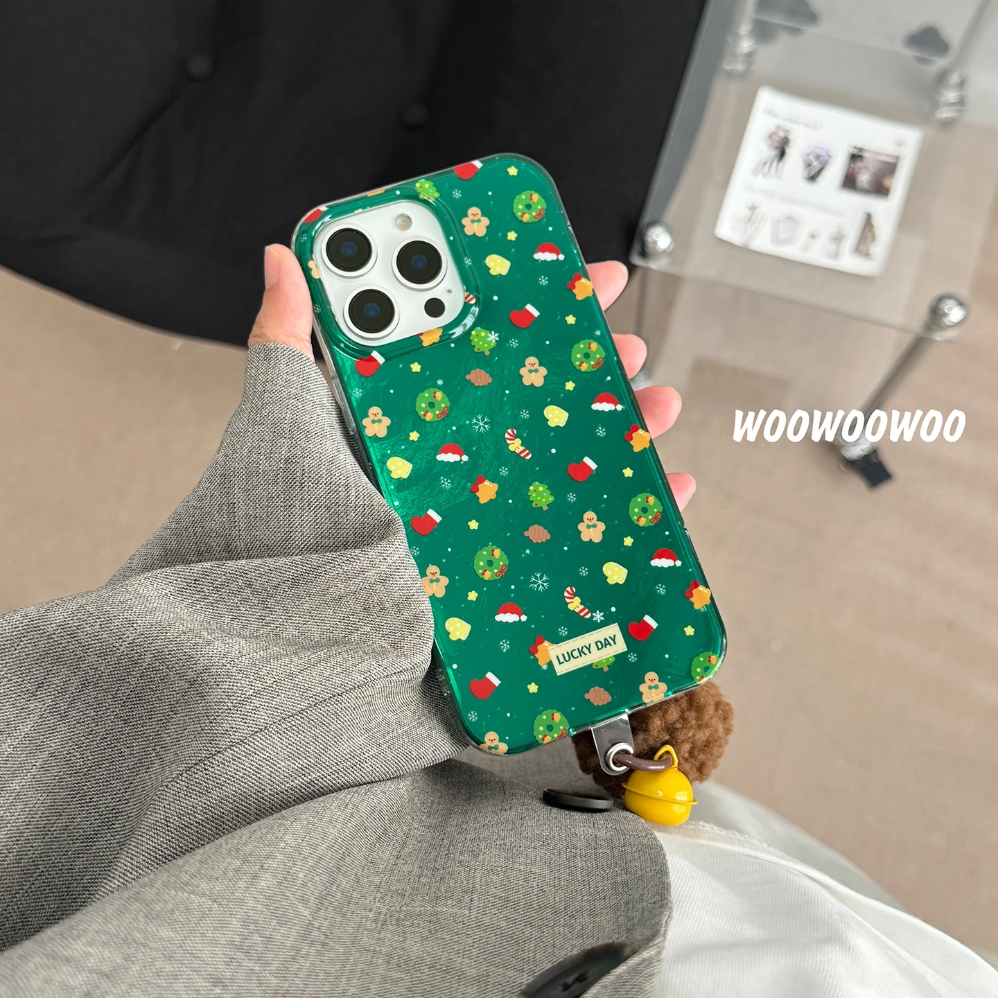 귀여운 크리스마스 진저브레드맨 휴대폰 케이스 이미지