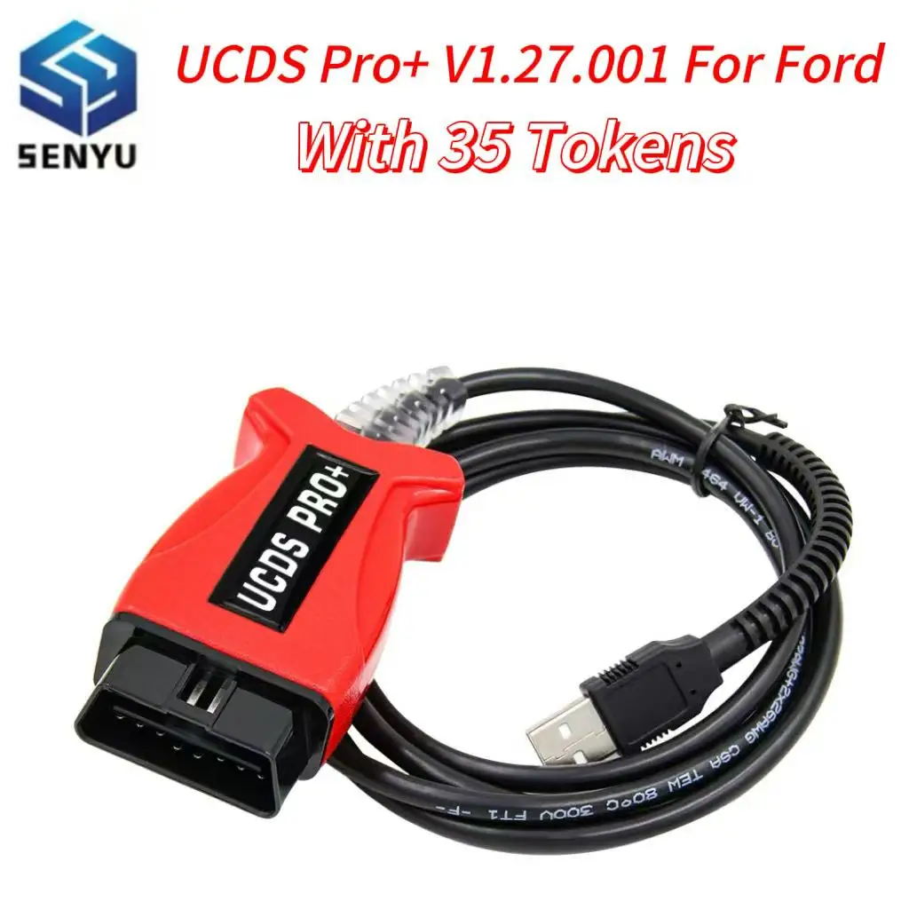 

UCDS Pro+ for Ford V1.27.001 Version Full Functions with 35 Tokens UCDS PRO+ for FORD ECU Programmer Tool Car OBD2 Scanner Cable