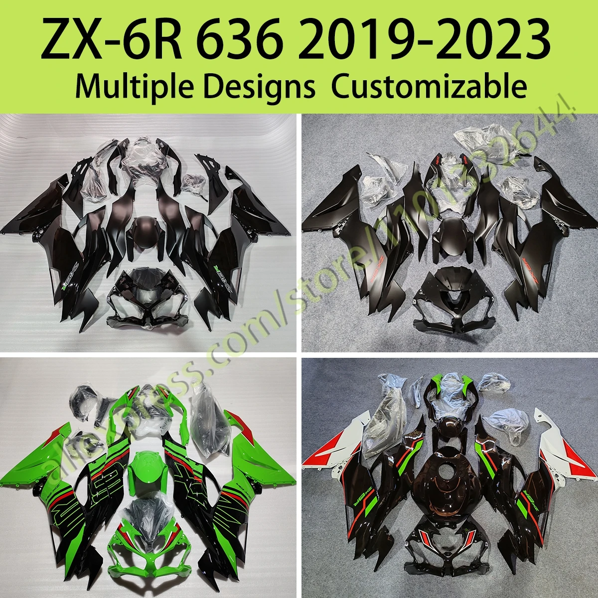 

Injection Fairing Kit for Kawasaki ZX 6R 636 2019 2020 2021 2022 2023 Motorcycle Accessories Fairings ZX6R 19-23