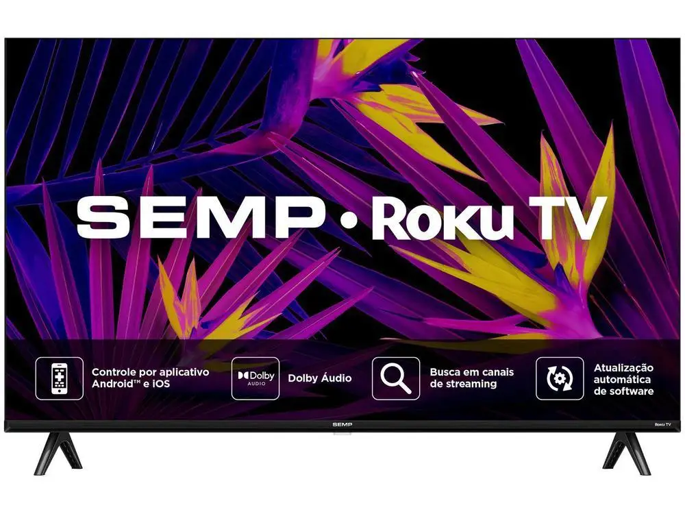 Smart TV 32 "HD LED Semp 32R6610 Wi-Fi 3 HDMI 1 USB