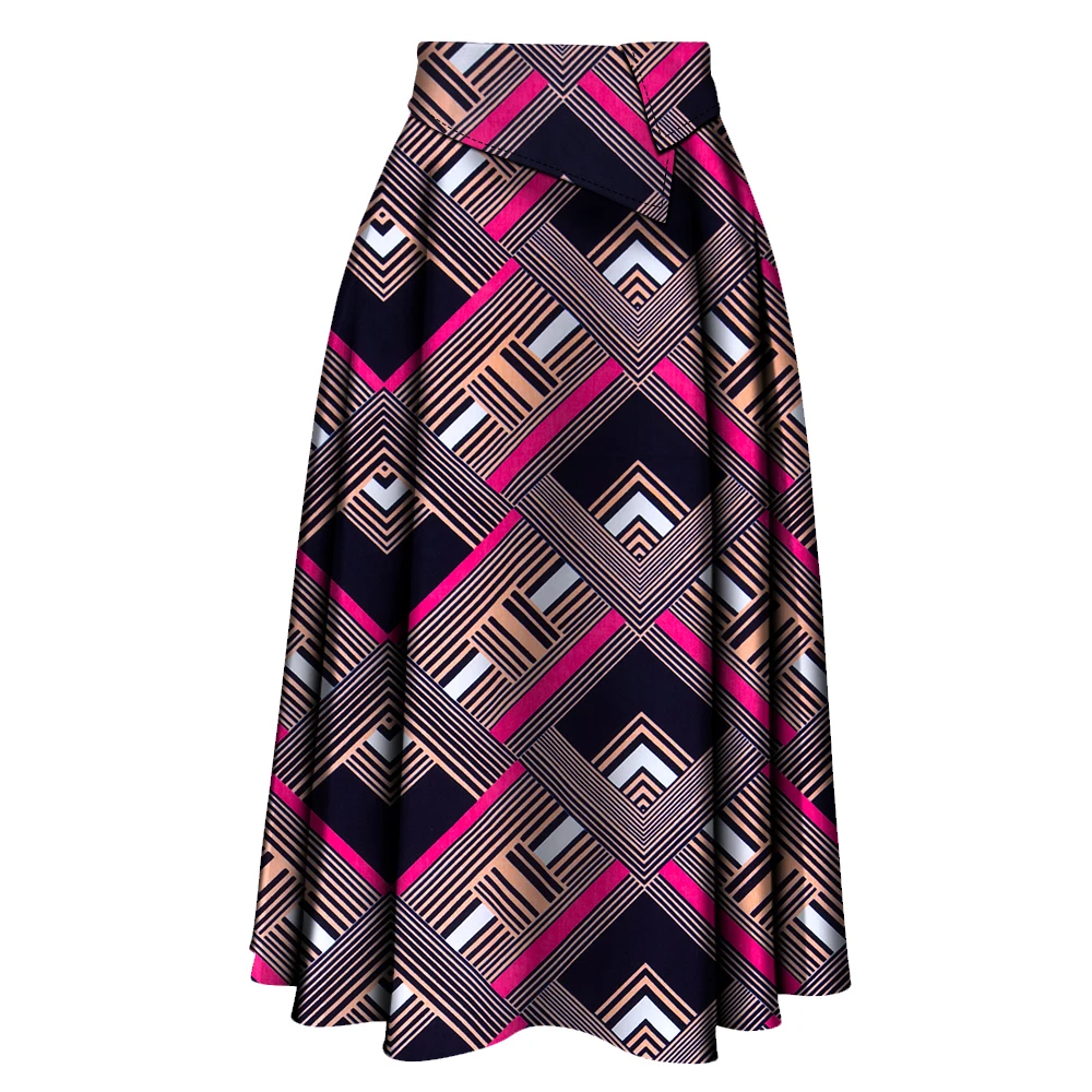 African Skirt for Women New Trendy Ankara High Waist  Ankara Print Long Skirt for Ladies Party Clothing Wy10278