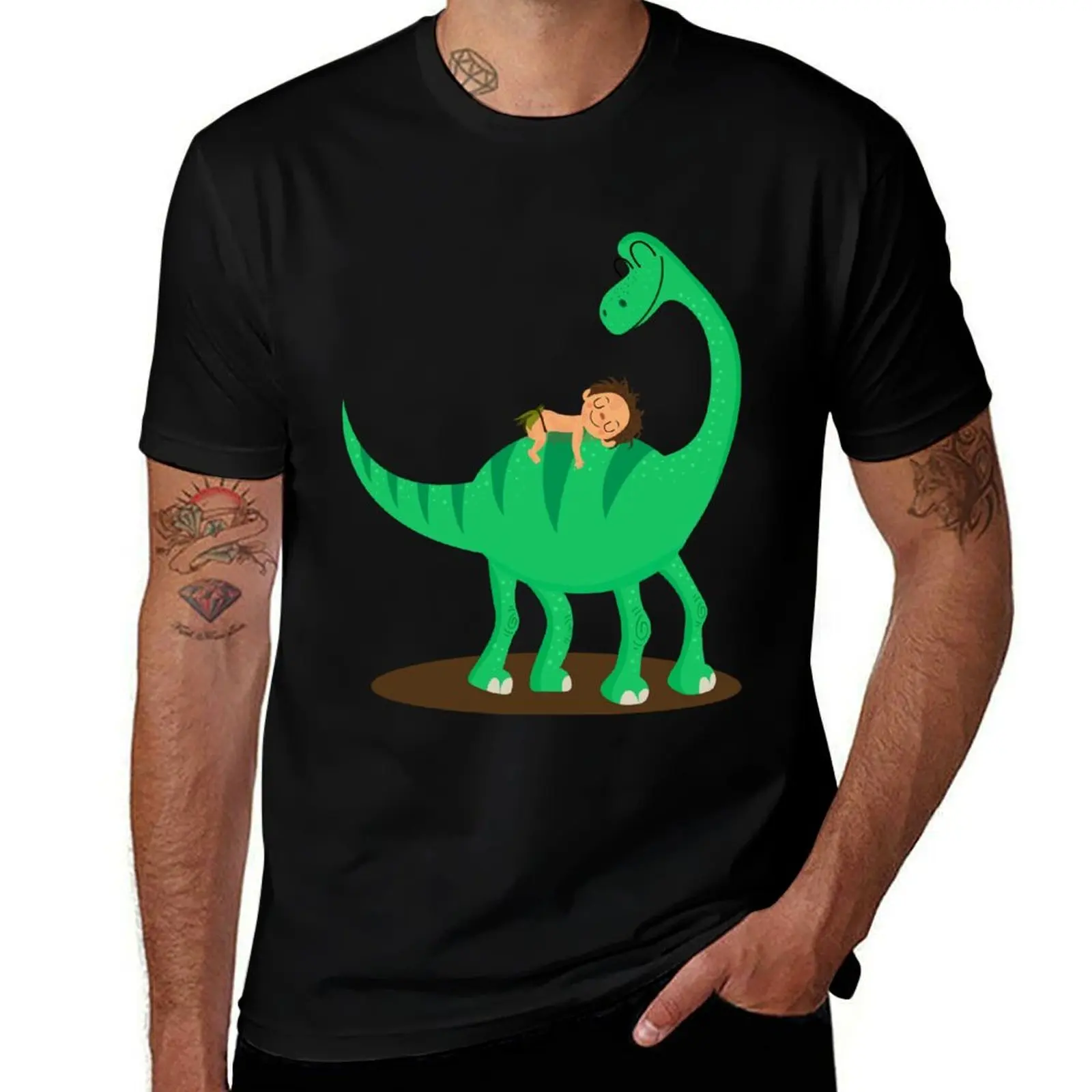 

Arlo the good dinosaur T-Shirt man graphic t shirt t shirts cotton 100% T-Shirt