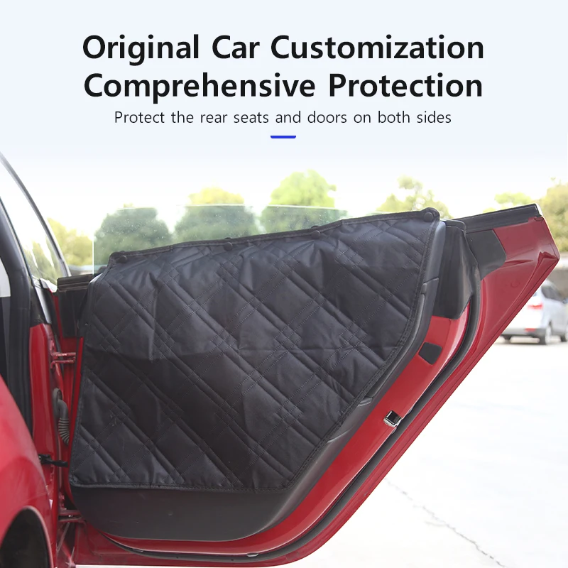 Dog Seat Covers for Back Seat Dog Car Seat for Tesla Model Y 3 2021-2024 Waterproof Pet Seat Cover Protector Car Accessories