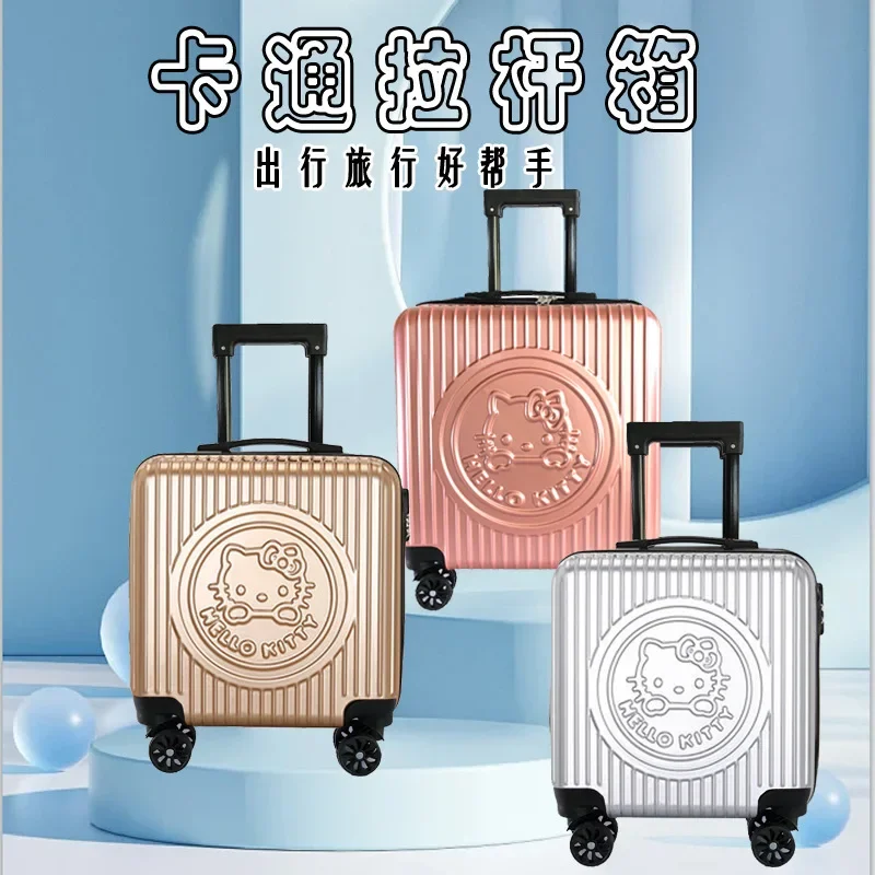 Sanriou Nuovo 20 pollici bambino valigia trolley scatola custodia da viaggio password blocco cartone animato carino Hello Kitty bambino scatola d'imbarco regalo
