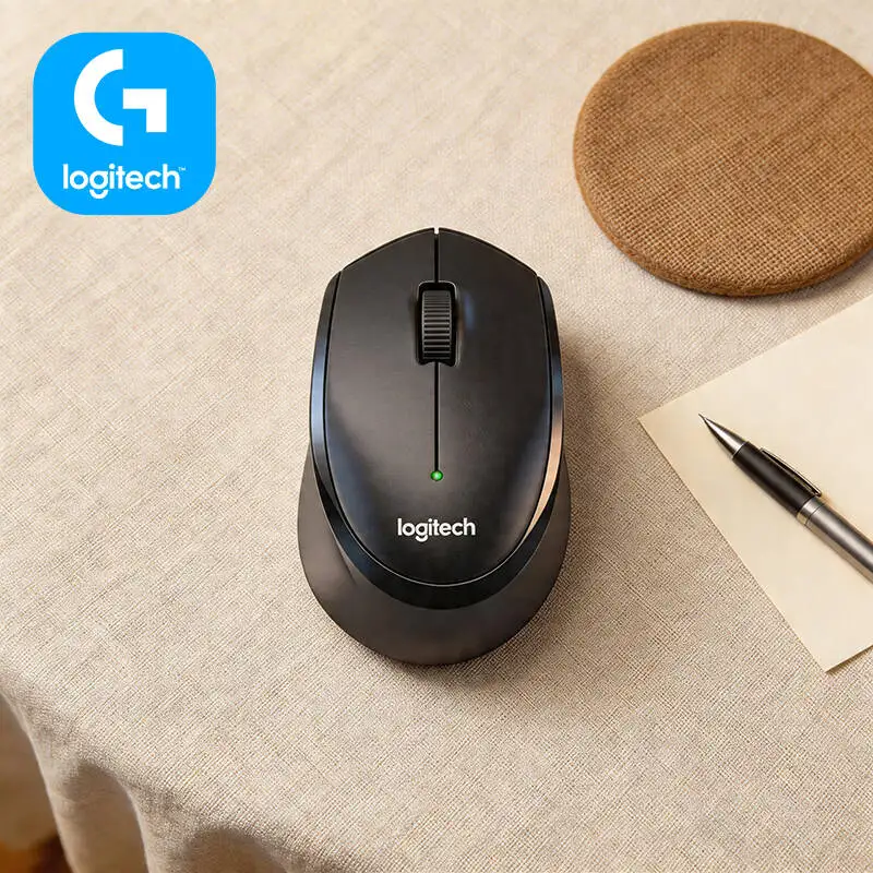 

Logitech M330 Silent Wireless Mouse 2.4GHz USB Receiver Noiseless Click for Home Office PC Laptop Study Shelf