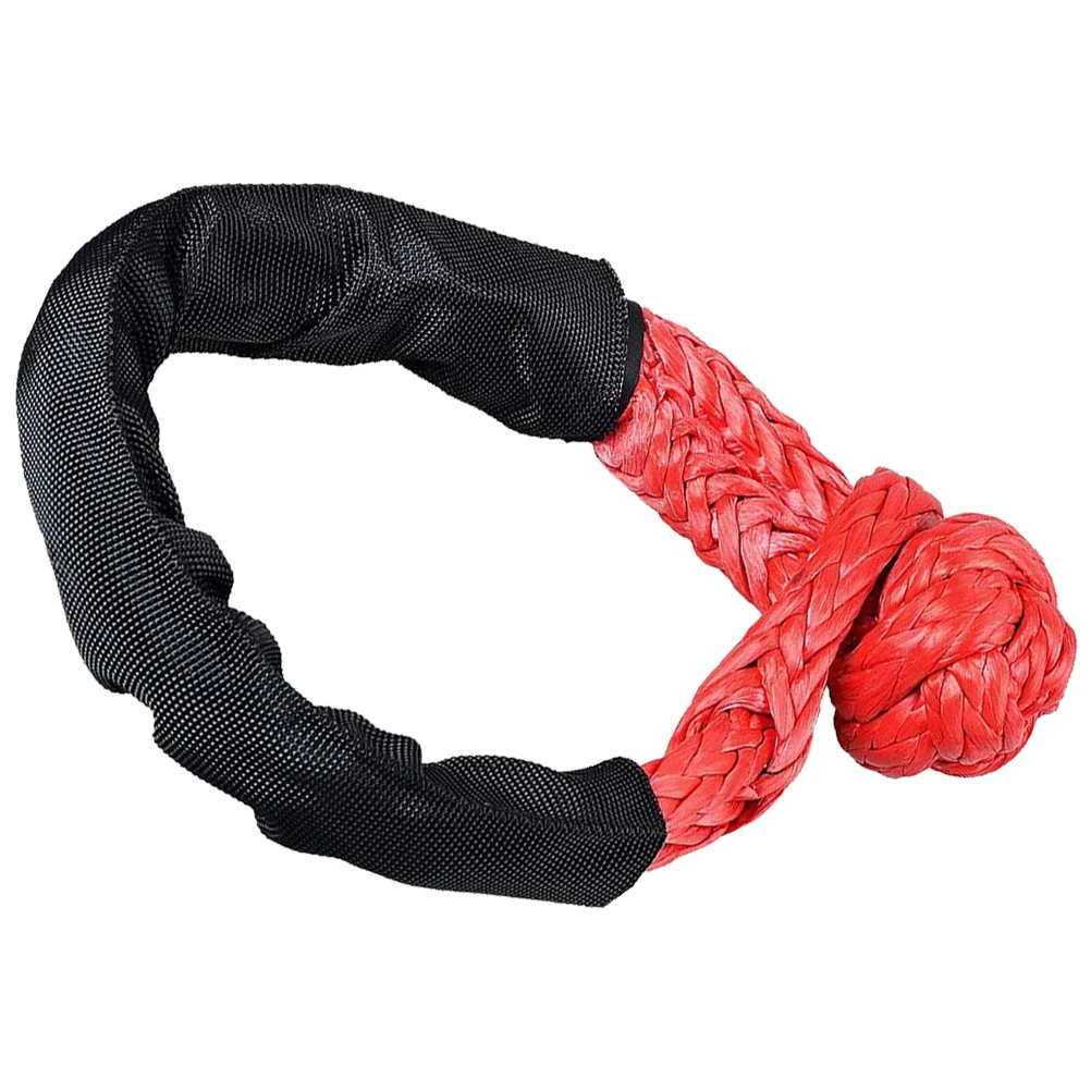 

1pcs Red Soft Shackle Recovery Rope Winch Shackles Off Road Accessories High Strength Emergency Gear Portable Easy Use