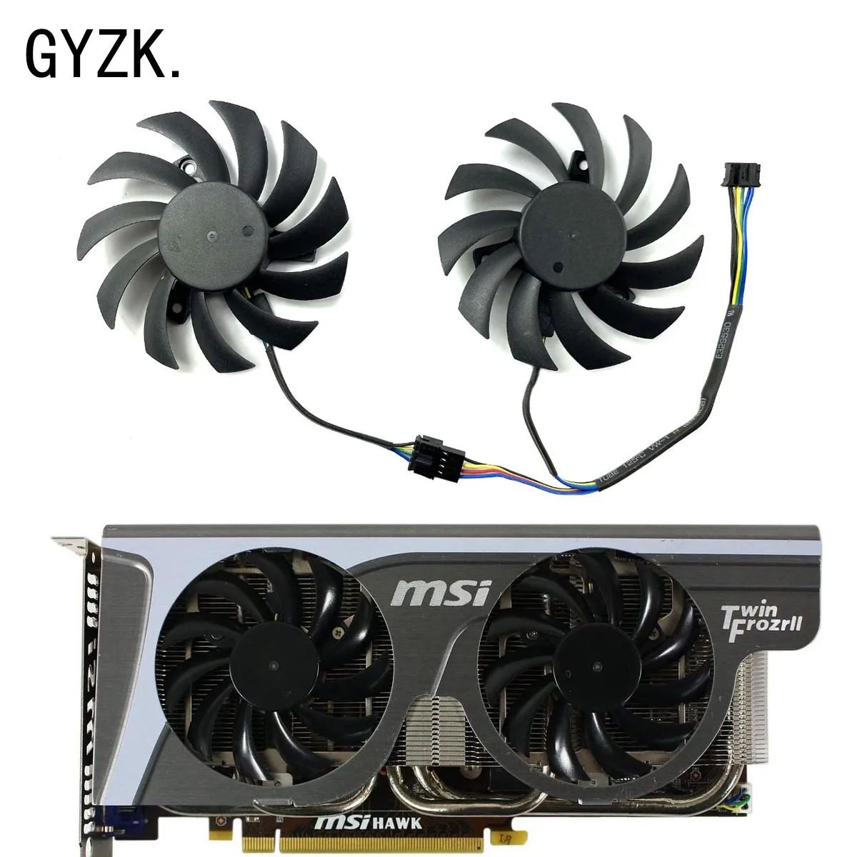 Новый сменный вентилятор для видеокарты MSI GeForce N580 570 560 560ti GTX480 465 460