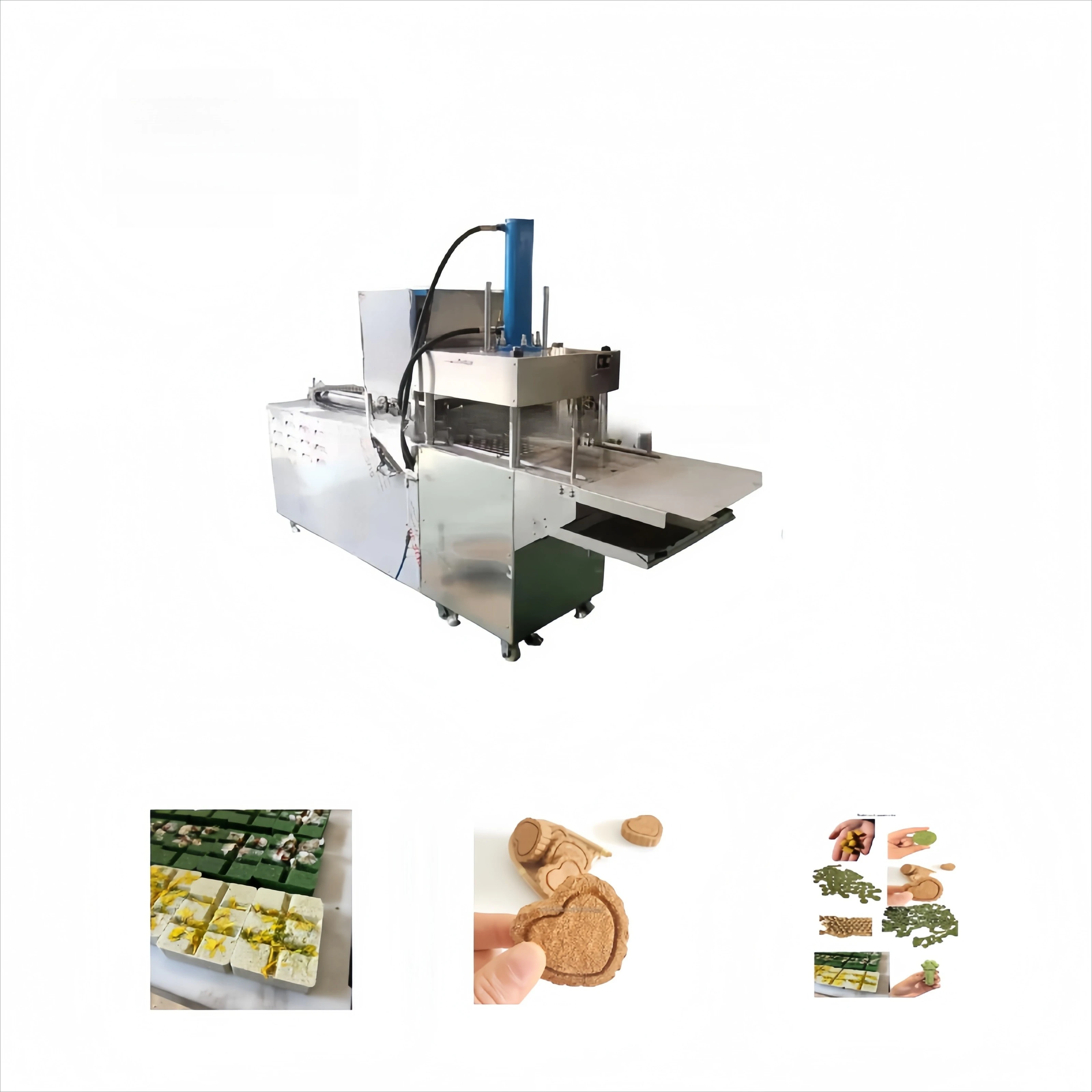 Large Scale Jaggery Making Machine Mung Bean Cake Cube Sugar Pressing Production Line Automatic Sugar Cube Making Machine