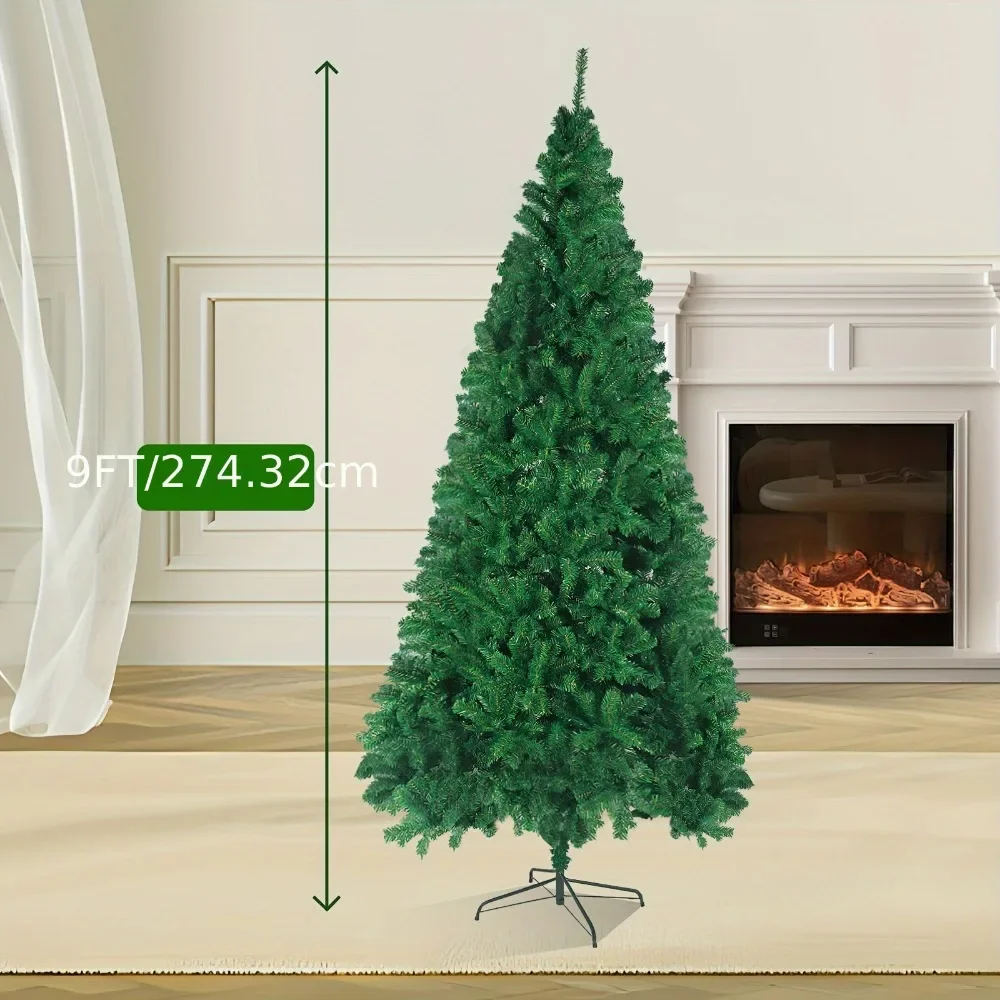 7.5ft Artificial Christmas Tree - PVC Spruce with Metal Stand, Easy Assembly, Fire-Resistant, Perfect for Lovers Christmas Tree