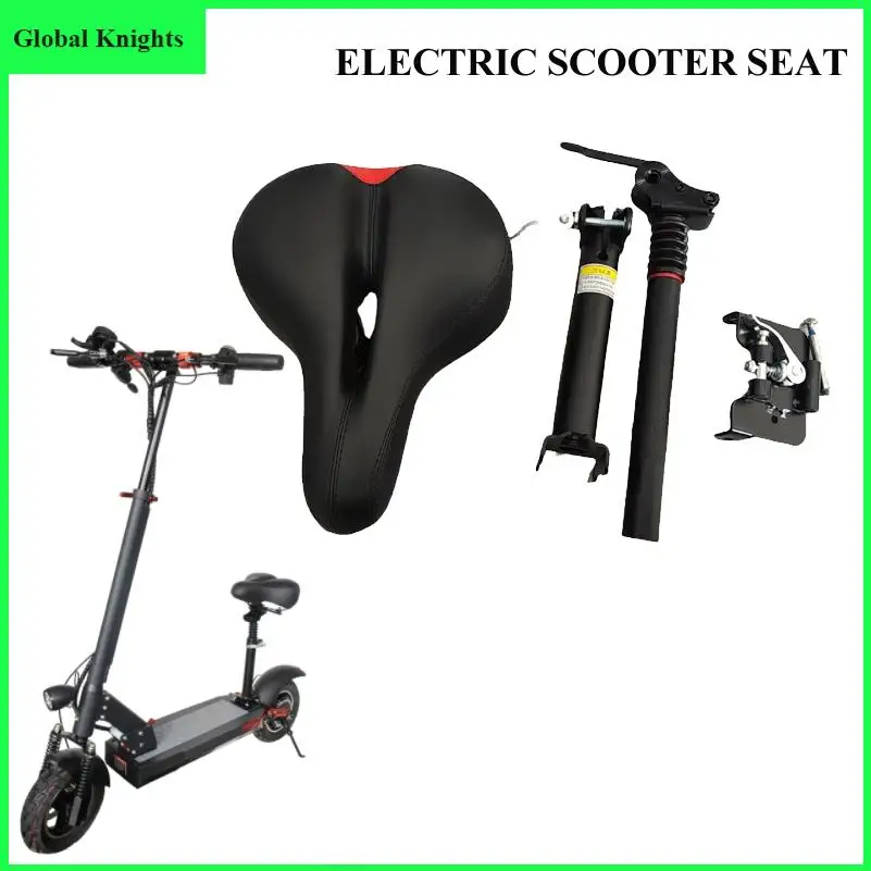 Image of Scooter-Sitz für Elektroroller, klappbar, höhenverstellbar, stoßdämpfender Klappsitz, Zubehör für Elektroroller