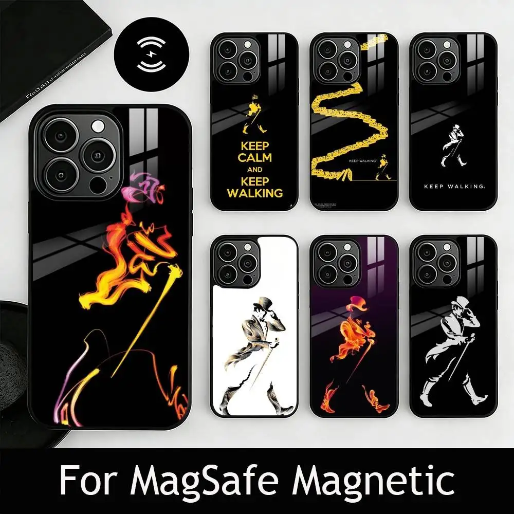 

r-Retro J-Johnnie W-Walker Phone Case For iPhone17,16,15,14,13,12,11 Plus,Pro Magnetic For Magsafe Wireless Charging