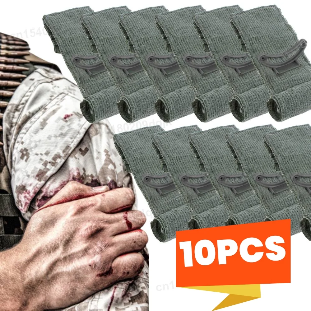 

1-10 шт. 4/6 дюймов израильская повязка для спасения ран, экстренная компрессионная повязка для боевой перевязки, повязки для оказания первой помощи при травмах
