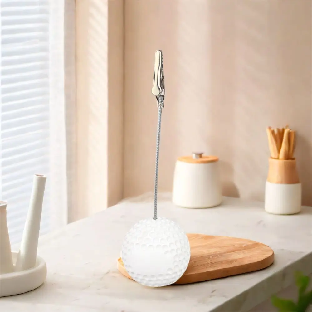 

3pcs Memo Holder White Golf Ball Base Resin Multifunction Memo Clamp Stable Base Display Holder Sport Display