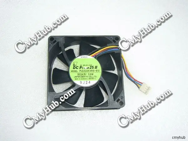 For JAPAN SERVO PUDC24K4RS 612 DC24.5V 0.6W 8025 8CM 80MM 80X80X25MM 4pin Cooling Fan PUDC24K4RS-612 PUDC24K4RS 612