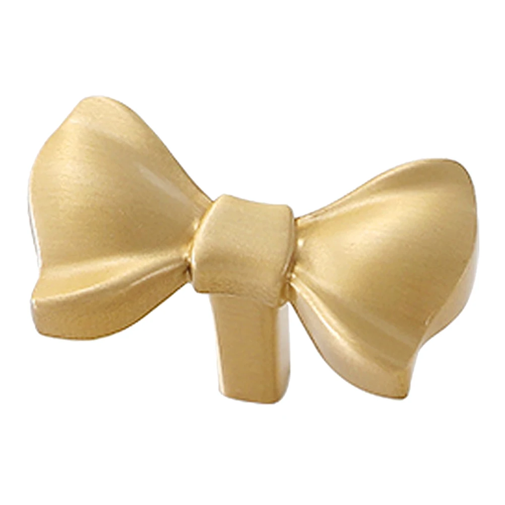 

Bow Handle Dresser Cabinet Handles Dressing Table Boho Knobs for Brass Child Shape Cabinets