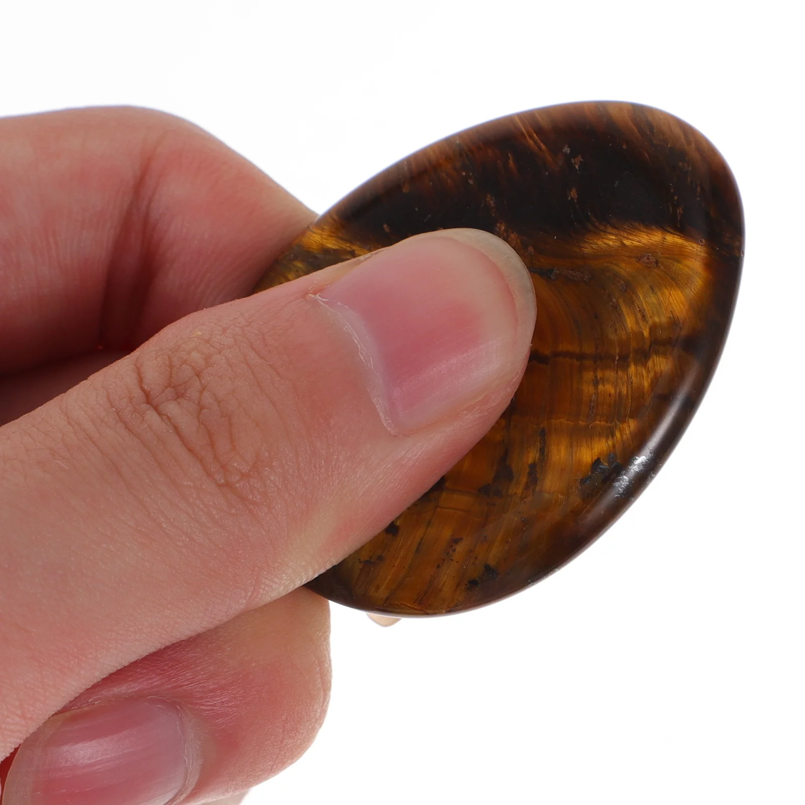 

2Pcs Thumb Massage Stone Crystal Natural Worry Stone Pocket Portable Anxiety Stress Relief Gemstone Natural Stones