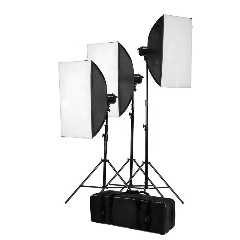 Professional Photographic Strobe 900w Camera Studio Flash Lighting with Photo Studio Accessories