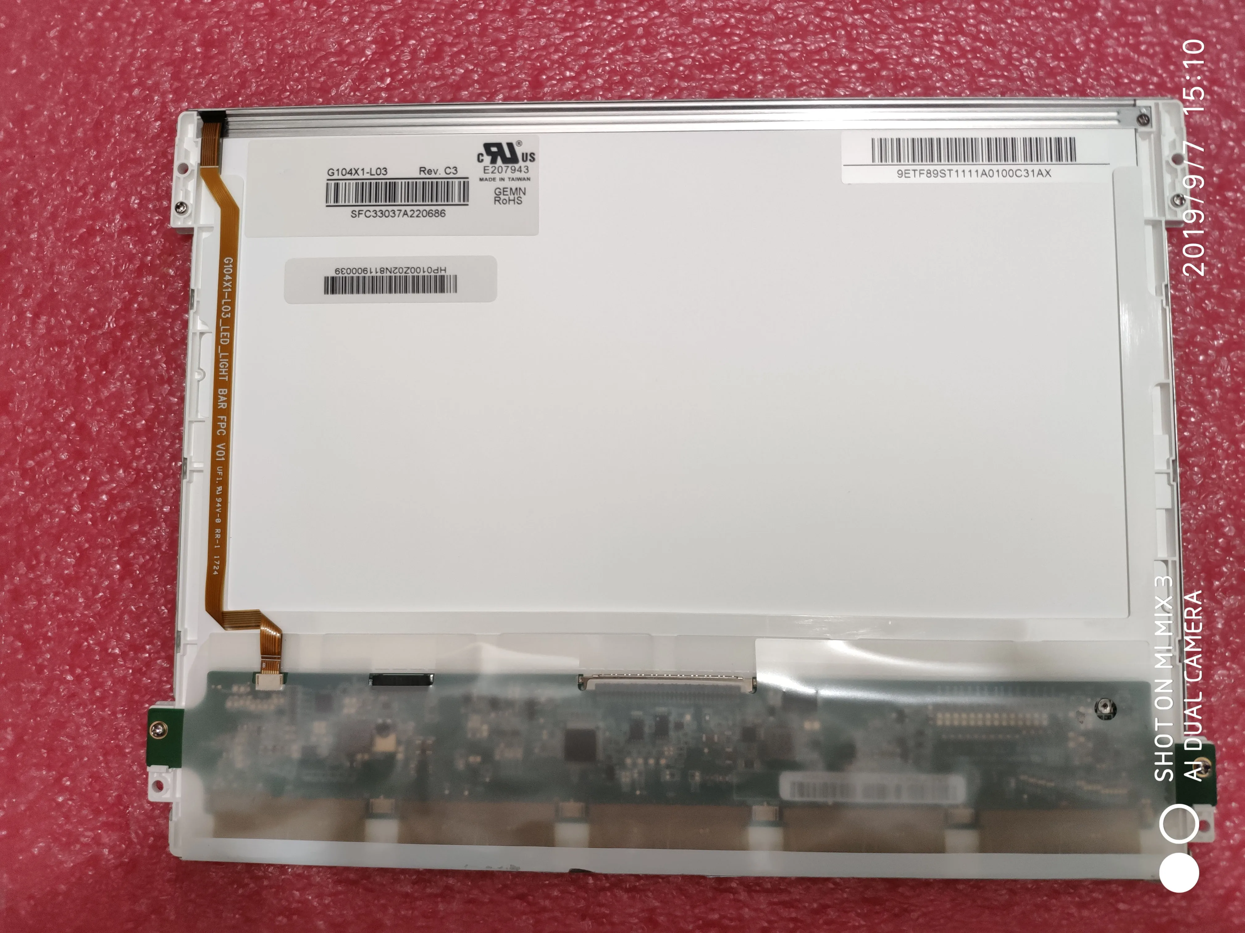 10.4-inch G104X1-L03 G104X1-L04, 1024*768 display panel is suitable for  LCD screens.