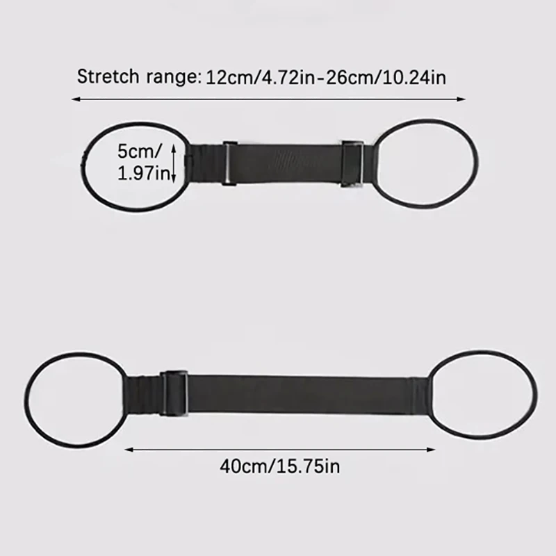 Correa elástica ajustable para equipaje, cinturón de seguridad para viaje, 1 unidad