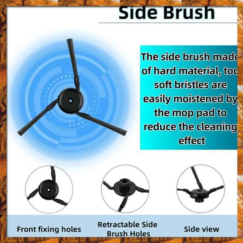 A60T New Main Side Brush Filter For Dreame S40 Enhanced Edition/X50 Ultra/X50 Master/L50 Pro Ultra/MOVA V50 Ultra Vacuum Parts