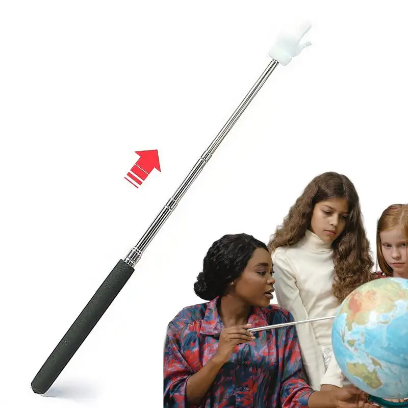 Стрелка для учебного класса, эргономичная телескопическая стрелка, выдвижная стрелка для пальцев, стрелки для чтения в классе
