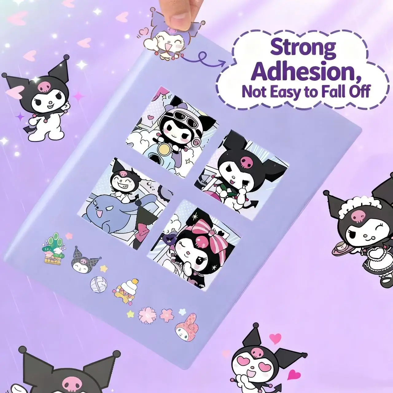 مجموعة ملصقات كورومي اللطيفة - تصميمات ممتعة بما في ذلك الوجوه المبتسمة وتفاصيل القوس، مثالية للمشروعات اليدوية، وزخرفة المخطط، G