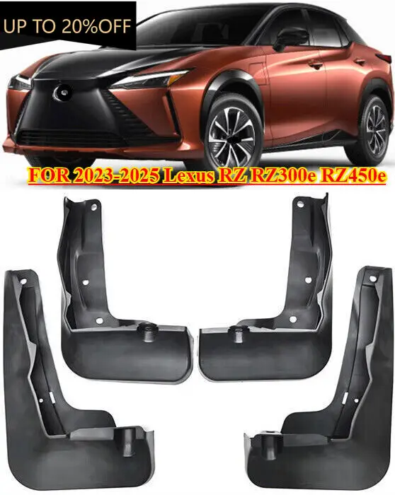 

Front & Rear Molded Splash Guards Mud Flaps Fender FOR Lexus RZ300e RZ450e 23-25