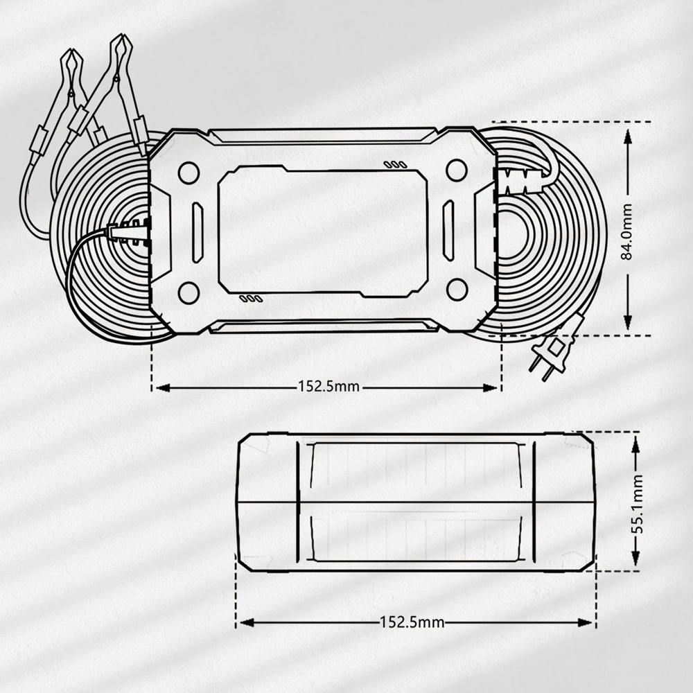 12V 15A 8A Auto- und Motorrad-Smart-Batterieladegerät für Lifepo4 Blei-Säure AGM Digital-Touchscreen Lithium-Eisenphosphat-Ladegerät – Detail 8