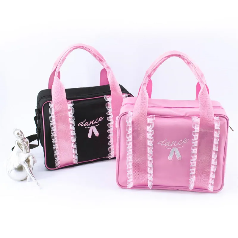 Girls Kids Balle Dance Bag Kawaii Pink Princess Cross Body Bag Cute Ballet Shoulder Bag With Sequin Ballet Shoes