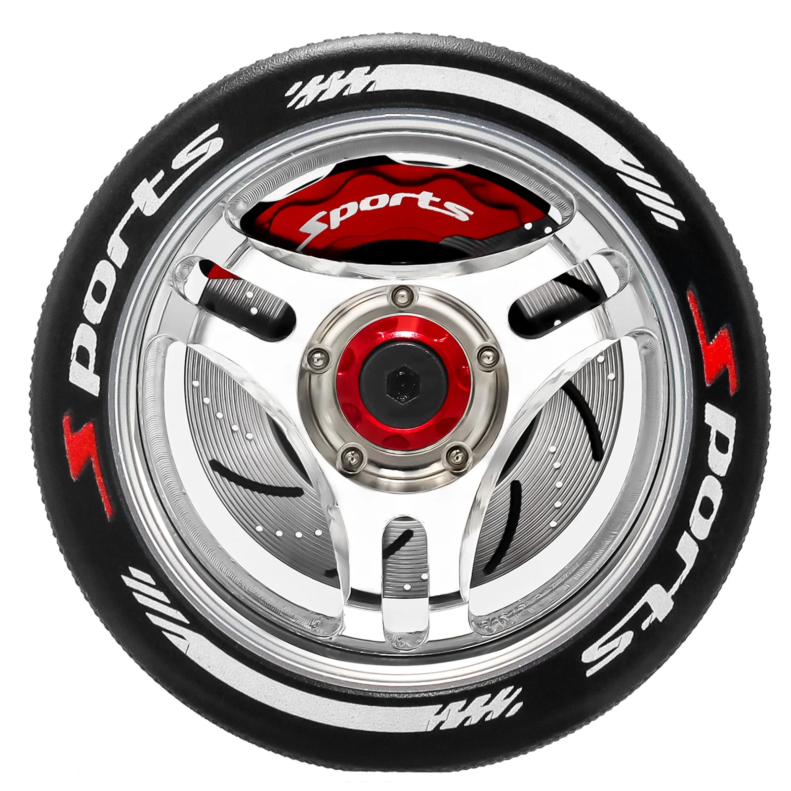 GOUP RC Обновление металлического RC Рулевое колесо с дистанционным управлением и тормозным дисковым тормозным суппортом для SANWA MT4/MT5/M12/M17 FLYS GOUP RC Обновление металлического RC Рулевое колесо с дистанционным управлением и тормозным дисковым тормозным суппортом для SANWA MT4/MT5/M12/M17 FLYS