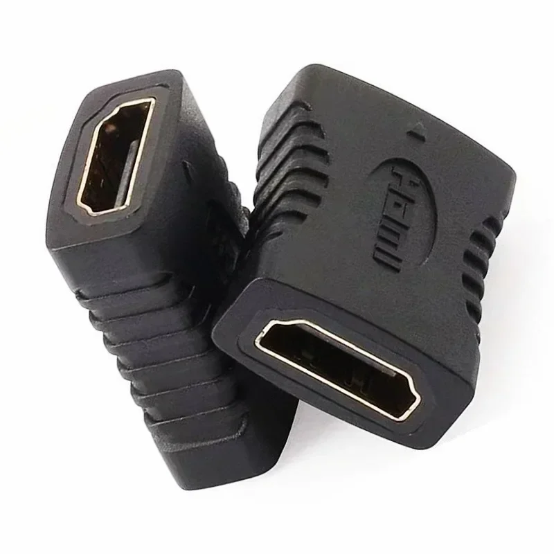 Adaptador de extensión para pantalla de Monitor, convertidor hembra a hembra, 1-2 piezas, 4K, compatible con HDMI, Cable para ordenador portátil, PC y TV