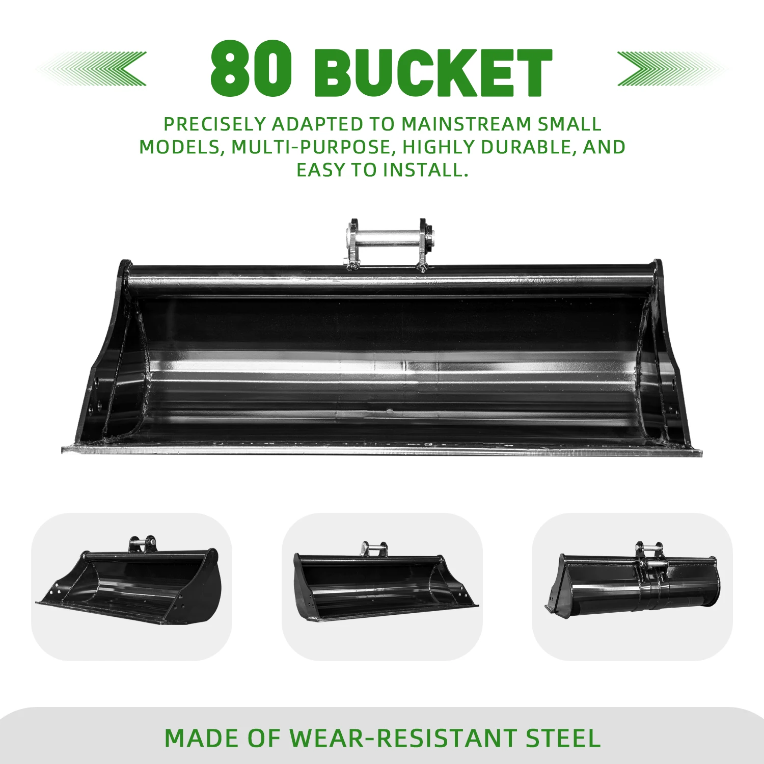 

Fast delivery 800mm toothless bucket accessories are suitable for small excavators to handle various working scenarios!